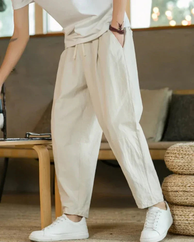 Cotton Linen Relaxed Pants – The Solstice
