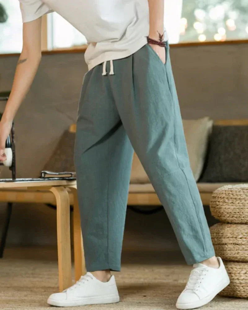 Cotton Linen Relaxed Pants – The Solstice