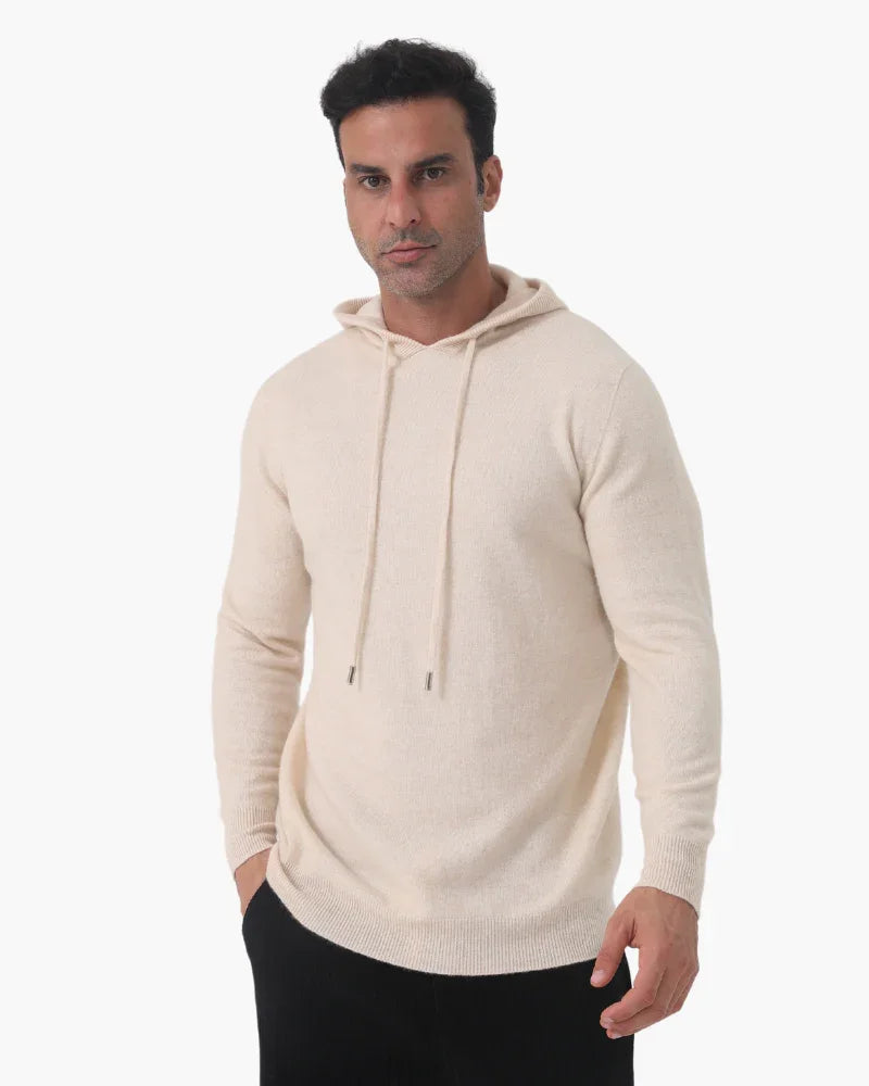 Luxury 100% Cashmere Pullover Hoodie