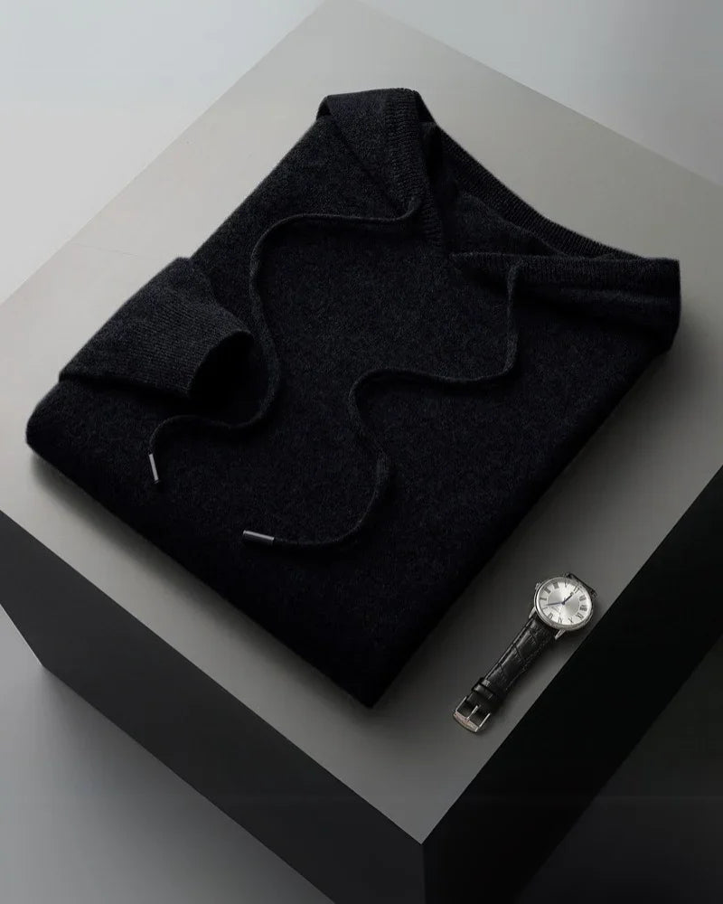 Luxury 100% Cashmere Pullover Hoodie
