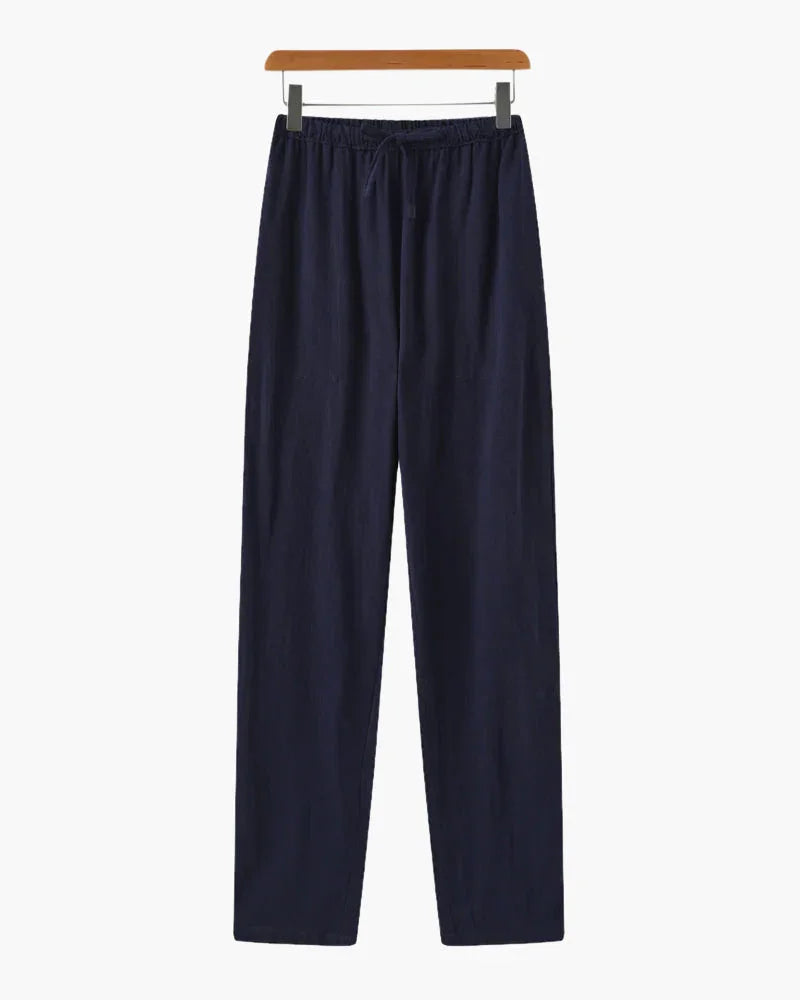 Wide-Leg Linen Drawstring Pants – The Parlor