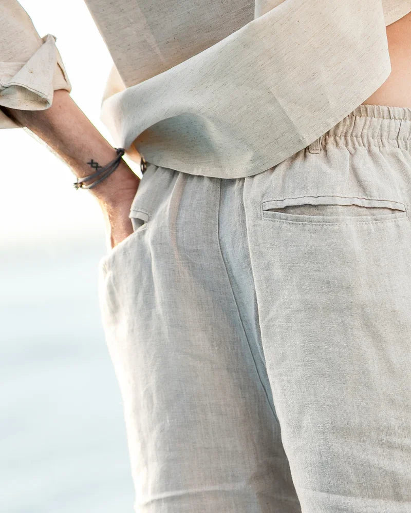 Linen Drawstring Shorts – The Harbour