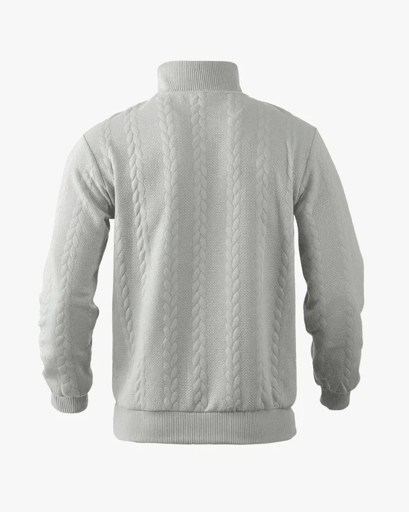 Knit Sweater with Half Zipper - The Driver
