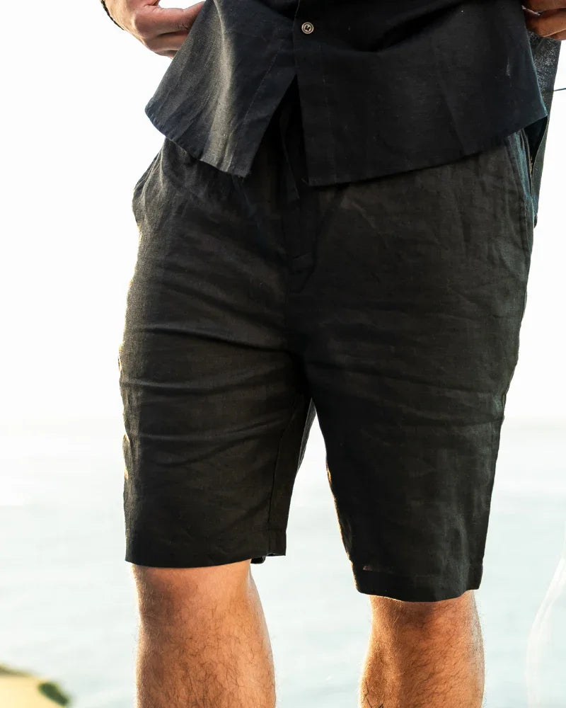 Linen Drawstring Shorts – The Harbour