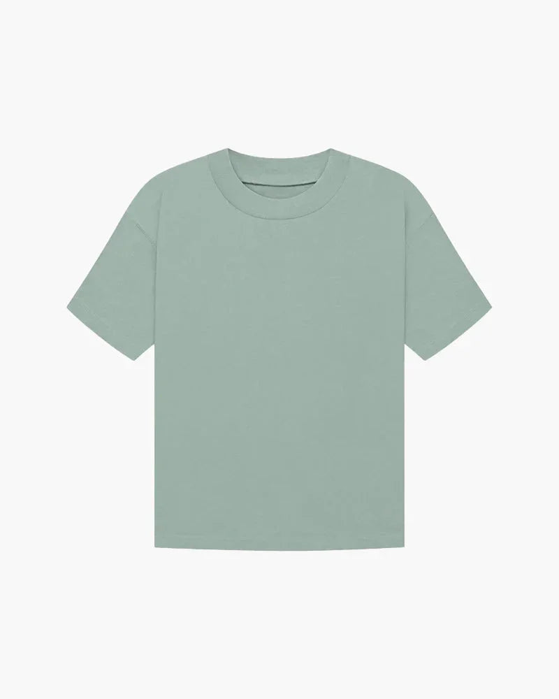 Refined Solid T-Button-Up Shirt