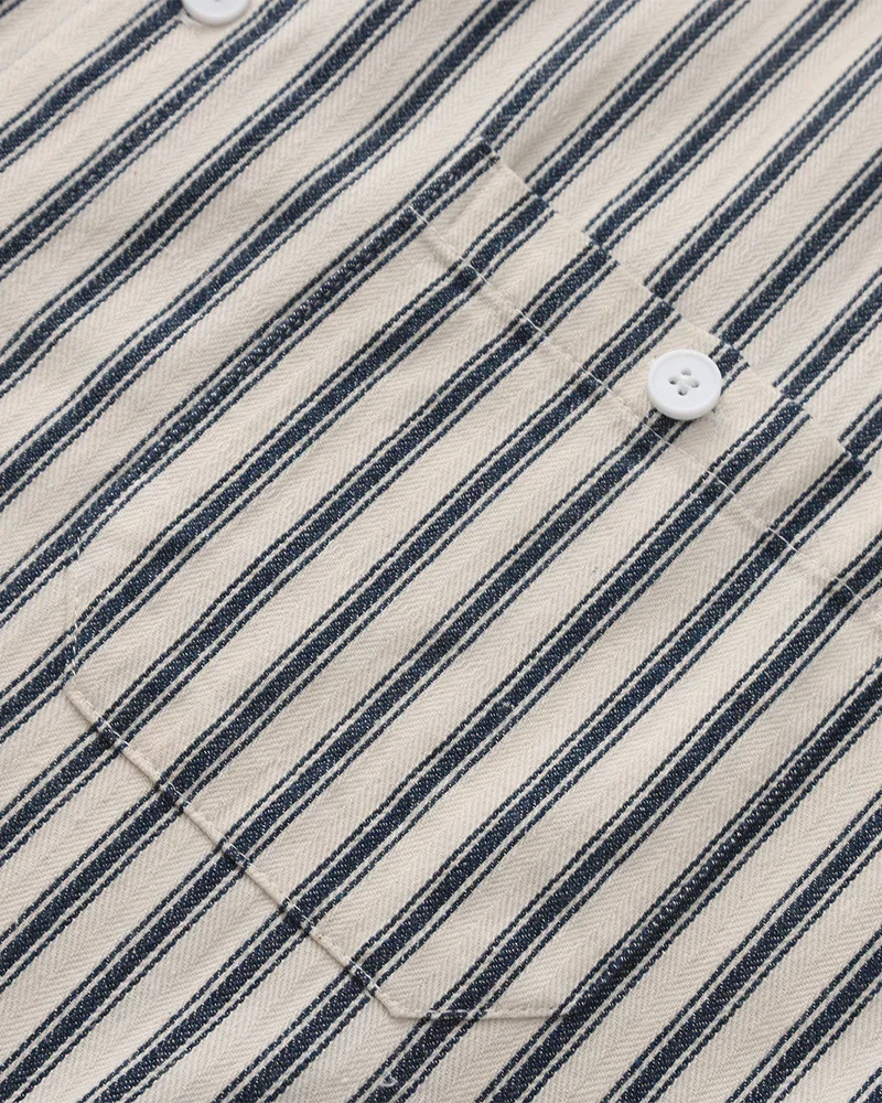 Gentlemen's Striped Button-Up Shirt