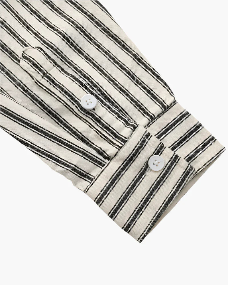 Gentlemen's Striped Button-Up Shirt