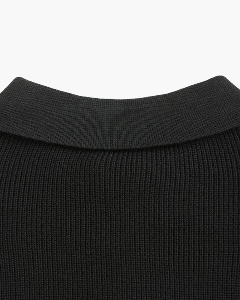Cesare Half Zip Knit Sweater