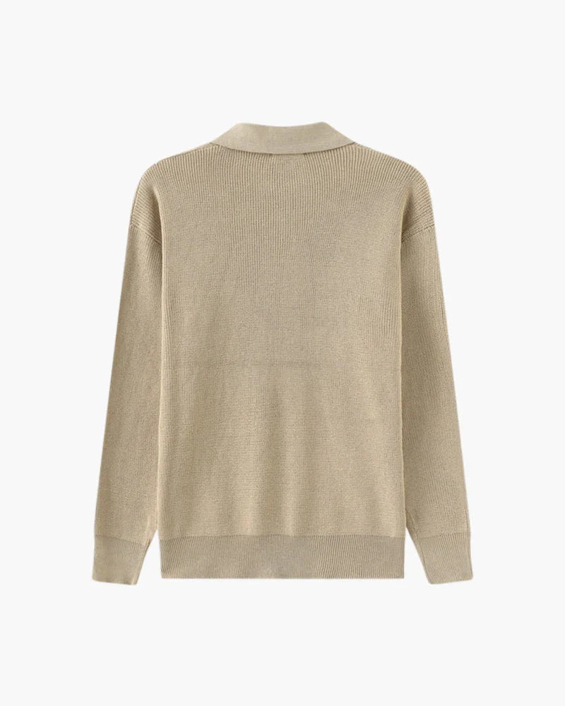 Cesare Half Zip Knit Sweater