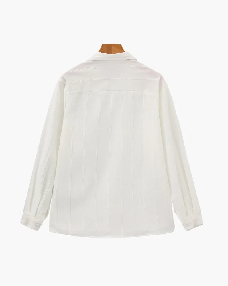 ST Tropez Ribbed Button-Up Shirt