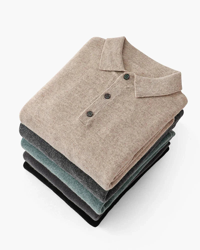 Cashmere Polo Shirt – Long Sleeve [Exclusive Edition]