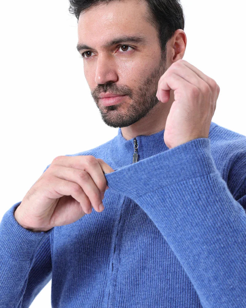 Cashmere Zip Cardigan – Full-Zip Knit [Winter Luxury Deal]