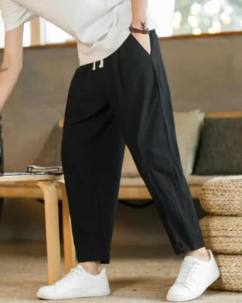 Cotton Linen Relaxed Pants – The Solstice