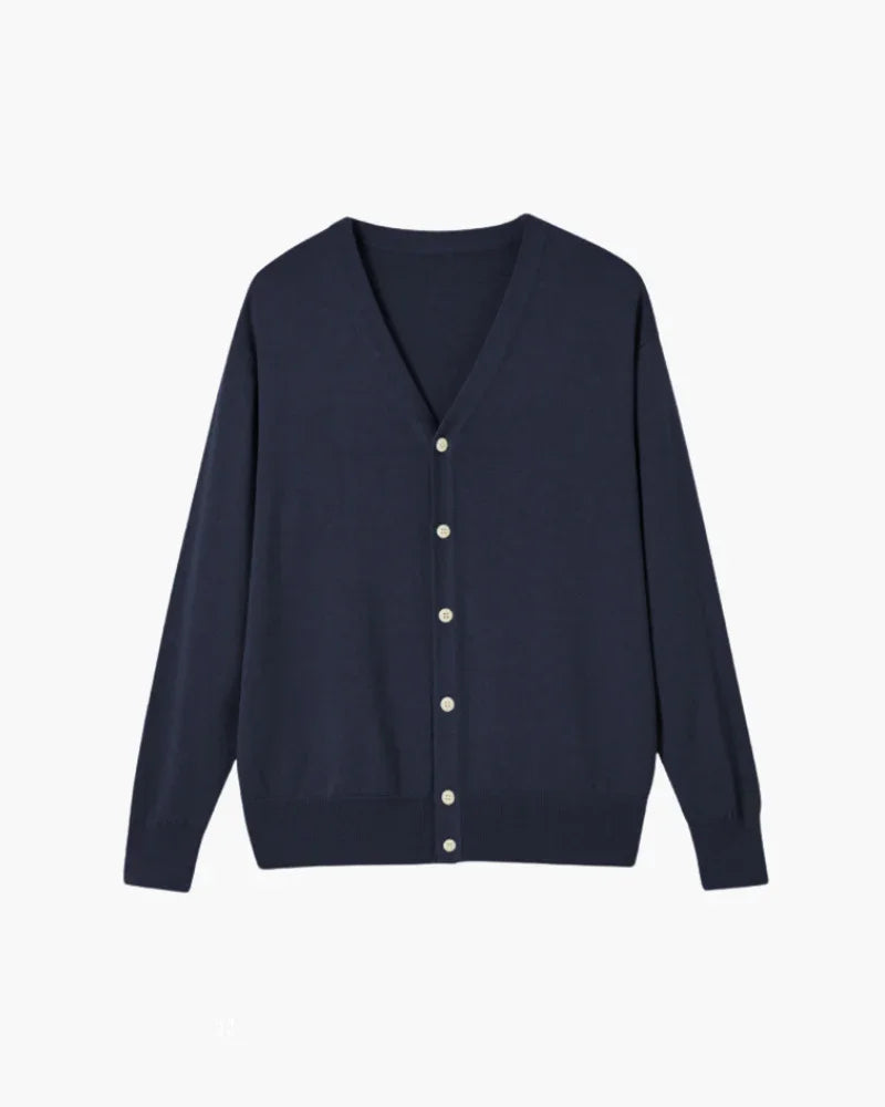 Merino Wool Cardigan – Classic Button-Up Knit [Winter Luxury Deal]
