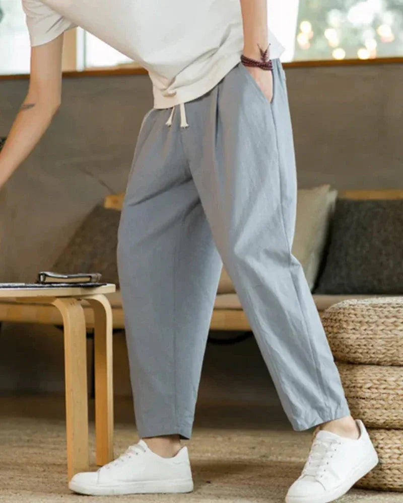 Cotton Linen Relaxed Pants – The Solstice