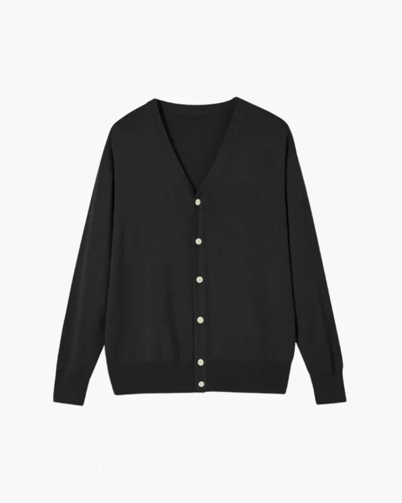 Merino Wool Cardigan – Classic Button-Up Knit [Winter Luxury Deal]