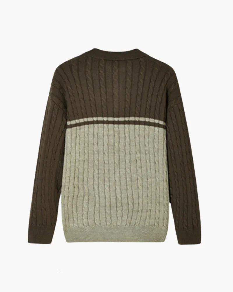 Merino Wool Half-Zip Sweater – Cable-Knit [Winter Luxury Deal]