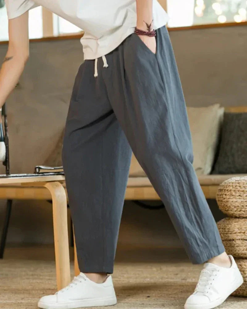Cotton Linen Relaxed Pants – The Solstice