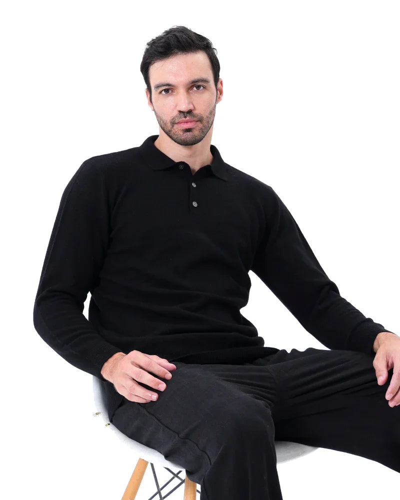 Cashmere Polo Shirt – Long Sleeve [Exclusive Edition]