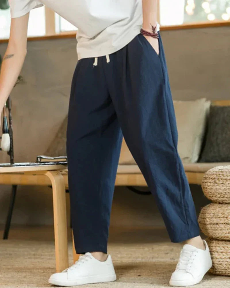 Cotton Linen Relaxed Pants – The Solstice