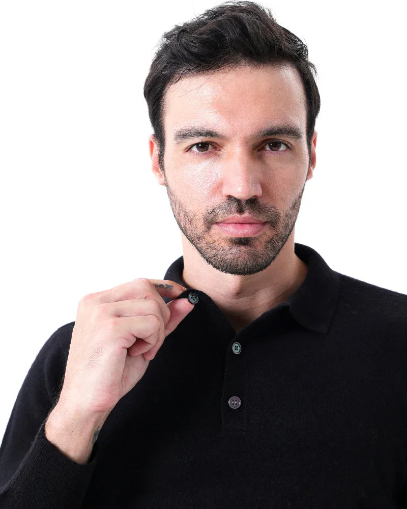 Cashmere Polo Shirt – Long Sleeve [Exclusive Edition]