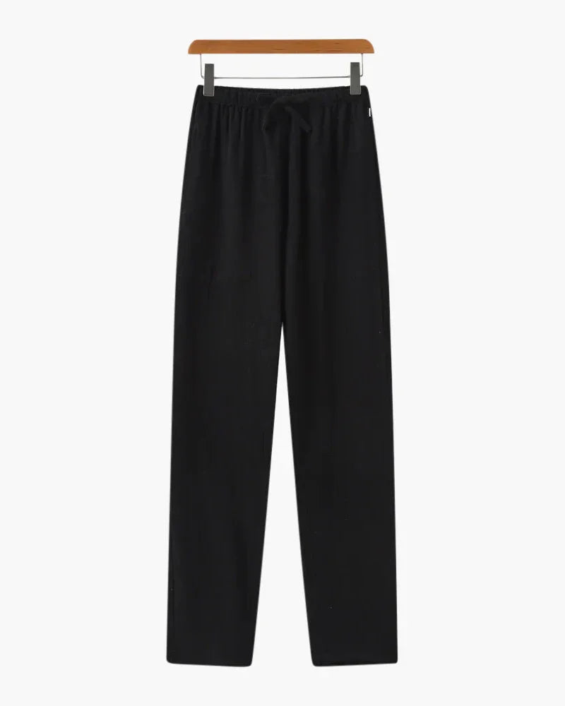 Wide-Leg Linen Drawstring Pants – The Parlor