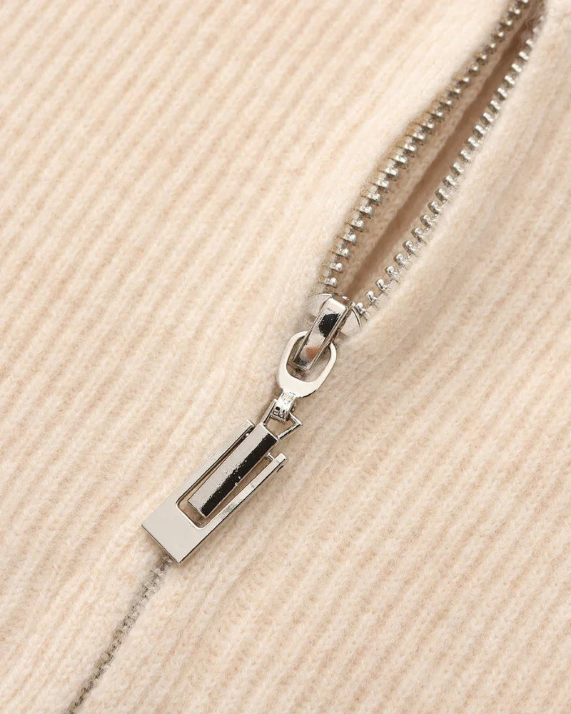 Cashmere Zip Cardigan – Full-Zip Knit [Winter Luxury Deal]