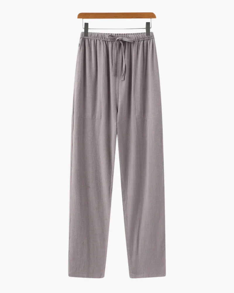 Wide-Leg Linen Drawstring Pants – The Parlor