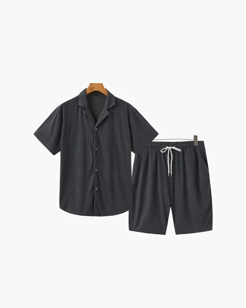 Velvet Cord Set – Shirt & Shorts [BUY 1 GET 2]