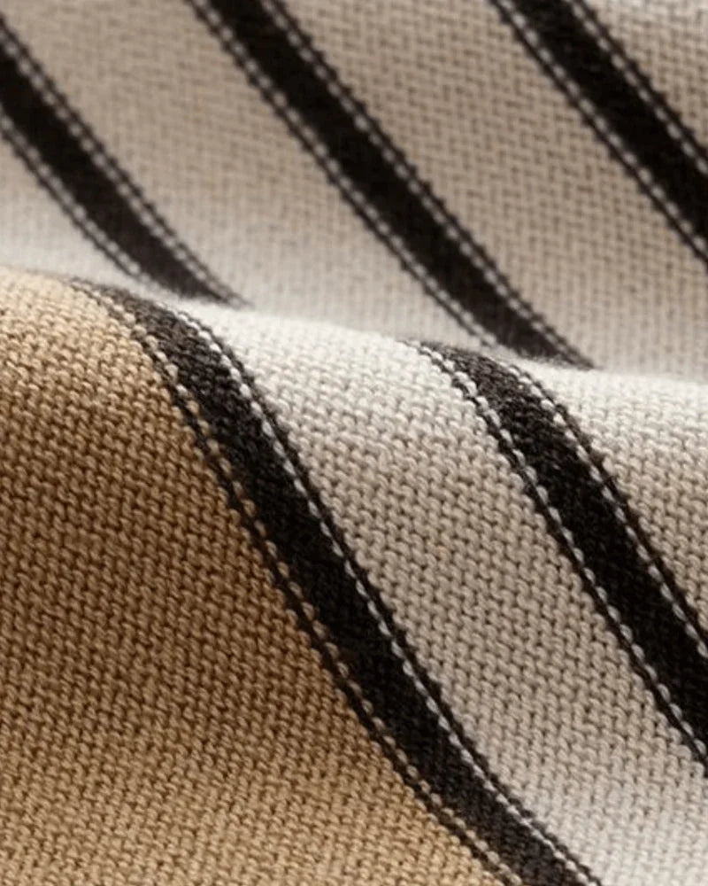 Knitted Polo Shirt – Retro Stripe [Heritage Collection]