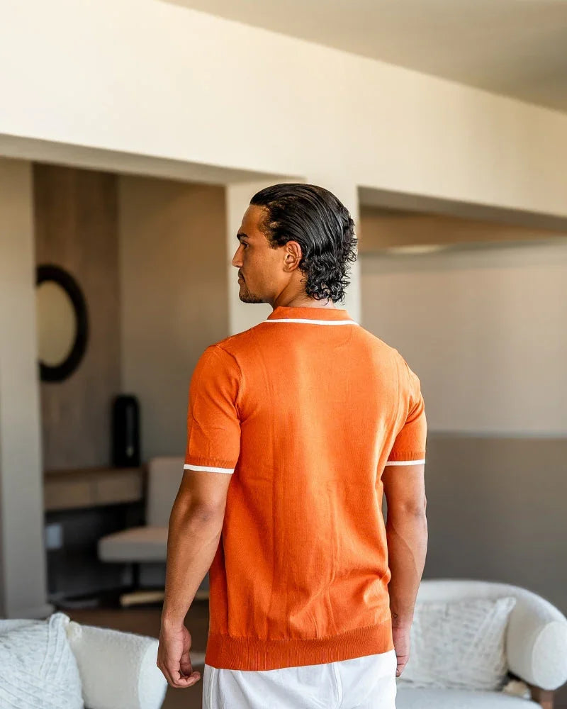 Knitted Polo Shirt – Open-Collar [Quiet Luxury Pick]