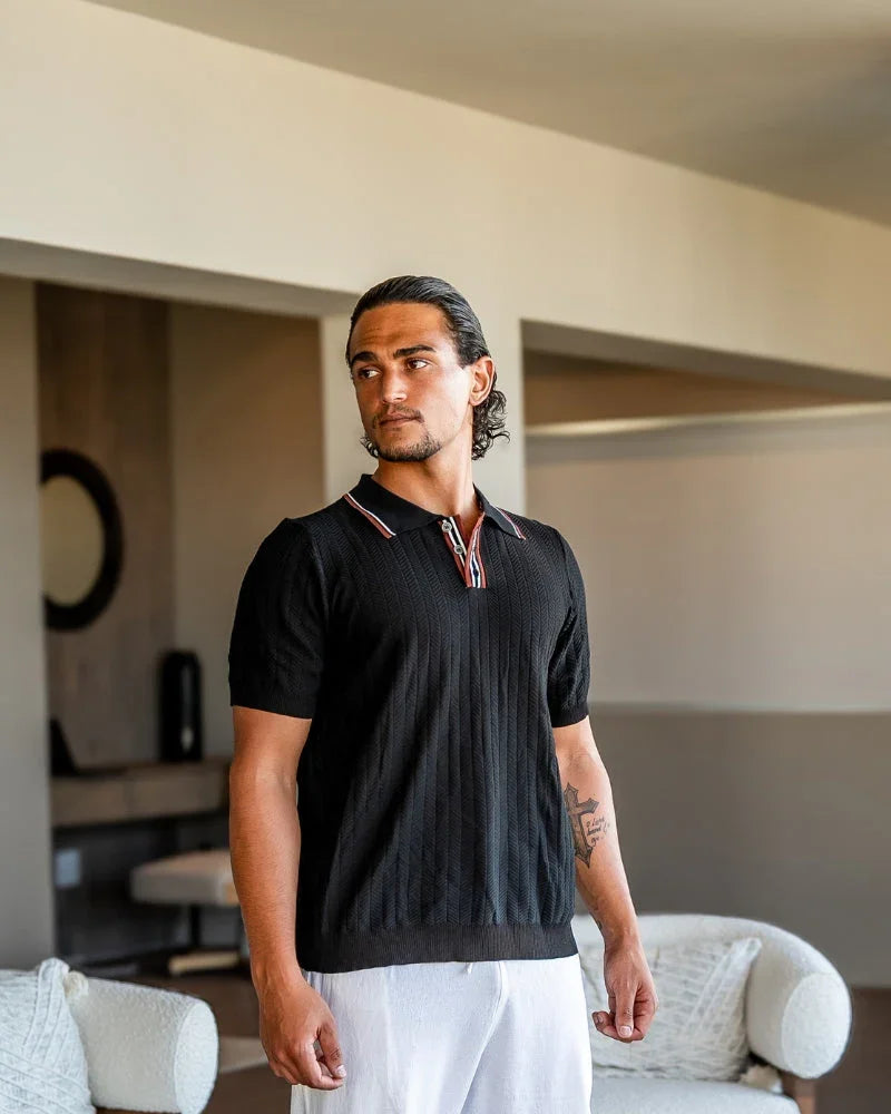 Knitted Polo Shirt – Contrast Trim [Heritage Collection]