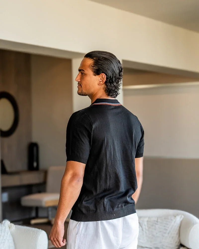 Knitted Polo Shirt – Contrast Trim [Heritage Collection]