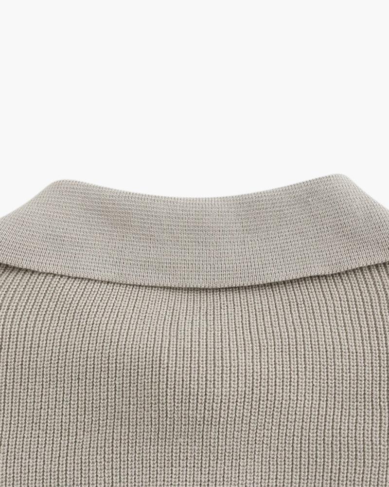 Cesare Half Zip Knit Sweater