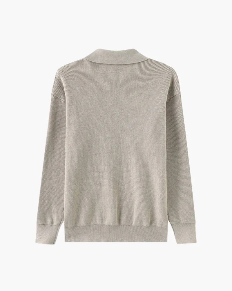 Cesare Half Zip Knit Sweater